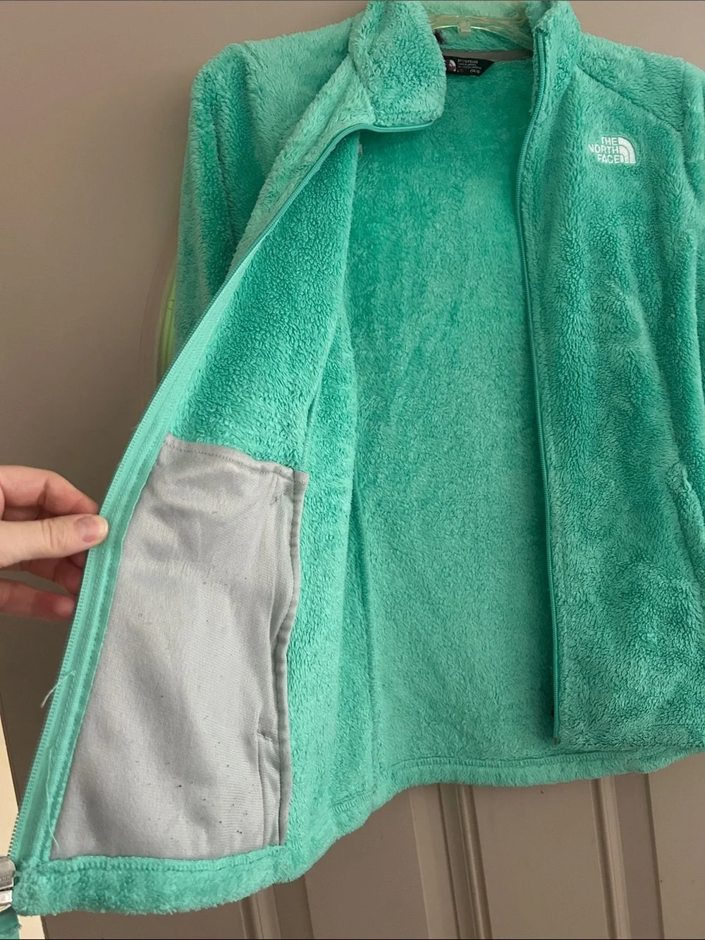 The North Face Girls' Fuzzy Full‑Zip Jacket